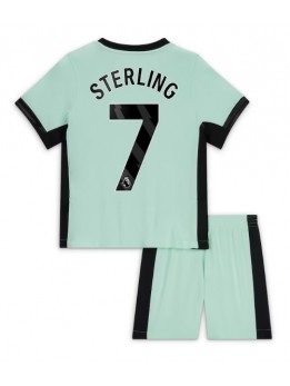 Billige Chelsea Raheem Sterling #7 Tredjedraktsett Barn 2023-24 Kortermet (+ Korte bukser)